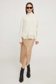 Спідниця Answear Lab колір бежевий maxi пряма (3682069)