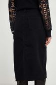 Джинсова спідниця Answear Lab колір чорний midi пряма (3682079)