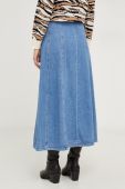 Джинсова спідниця Answear Lab midi розкльошена колір блакитний (3674764)