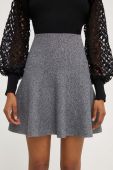 Спідниця Answear Lab колір сірий mini розкльошена (3687659)