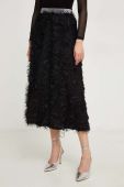 Спідниця Answear Lab колір чорний midi розкльошена (3682088)