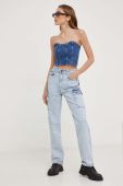 Джинси Answear Lab жіночі висока посадка колір блакитний (3395822)
