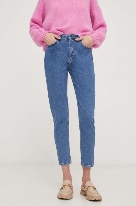 Джинси Answear Lab жіночі висока посадка колір блакитний (3426800)