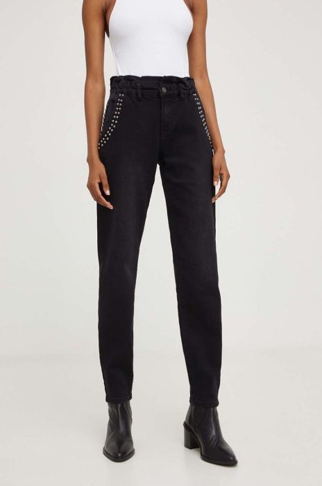 Джинси Answear Lab жіночі висока посадка колір чорний (3464158)