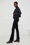 Джинси Answear Lab X Лімітована колекція NO SHAME жіночі висока посадка колір чорний (3535313)