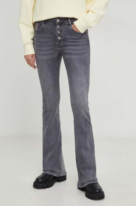 Джинси Answear Lab PREMIUM JEANS жіночі висока посадка колір сірий (3644165)
