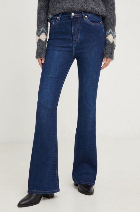 Джинси Answear Lab жіночі висока посадка колір блакитний (3649028)