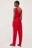 Комбінезон Answear Lab колір червоний декольте трикутник