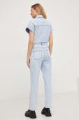 Джинсовий комбінезон Answear Lab з бавовни колір блакитний