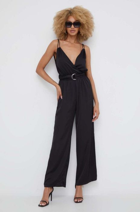 Комбінезон Answear Lab колір чорний декольте трикутник (3339604)