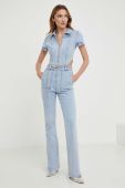 Джинсовий комбінезон Answear Lab з коміром колір блакитний (3377339)