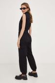 Бавовняний комбінезон Answear Lab колір чорний з бавовни з коміром