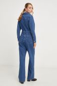 Джинсовий комбінезон Answear Lab з бавовни з коміром колір блакитний (3674596)