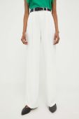 Штани Answear Lab жіночі колір білий пряме висока посадка (3307471)