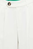 Штани Answear Lab жіночі колір білий пряме висока посадка (3307471)