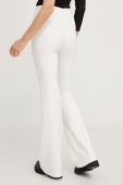Штани Answear Lab жіночі колір білий кльош висока посадка