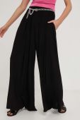 Штани Answear Lab жіночі колір чорний широке висока посадка (3326296)