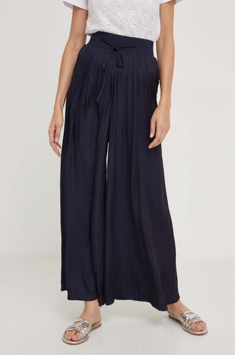 Штани Answear Lab жіночі колір синій широке висока посадка (3370949)