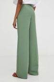 Штани Answear Lab жіночі колір зелений пряме висока посадка (3422643)