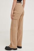 Штани Answear Lab жіночі колір бежевий пряме висока посадка (3398630)