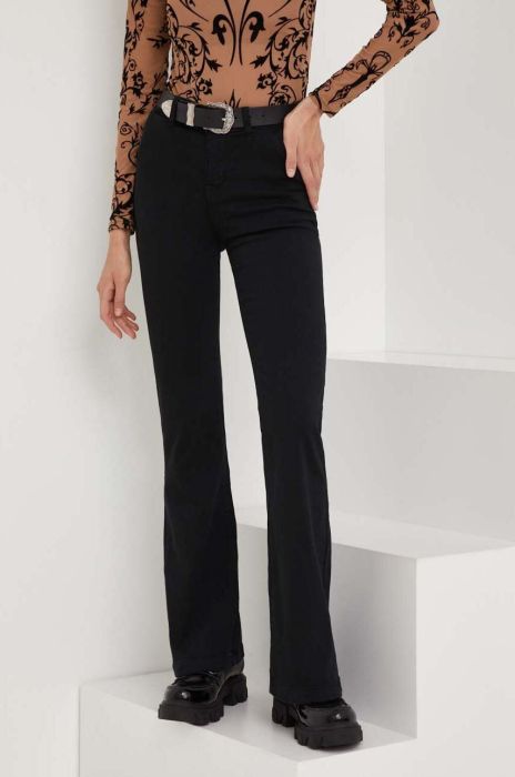 Штани Answear Lab жіночі колір чорний кльош висока посадка (3398642)