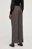 Штани Answear Lab жіночі колір сірий пряме висока посадка (3478871)
