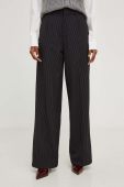 Штани Answear Lab жіночі колір чорний широке висока посадка (3569205)