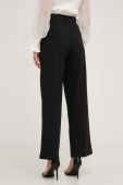 Штани Answear Lab жіночі колір чорний пряме висока посадка (3589301)