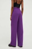 Штани Answear Lab жіночі колір фіолетовий широке висока посадка (3646050)
