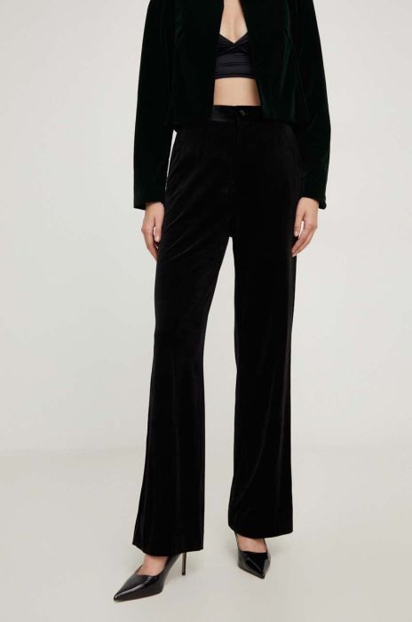 Штани Answear Lab жіночі колір чорний пряме висока посадка (3649046)