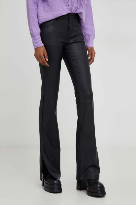 Штани Answear Lab жіночі колір чорний кльош висока посадка (3655990)