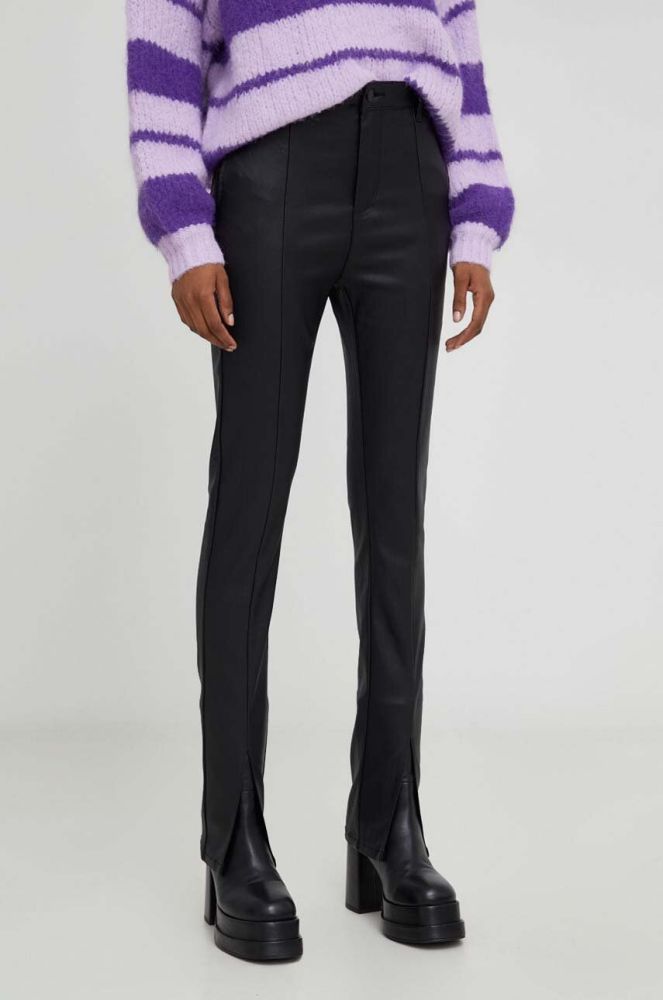 Штани Answear Lab жіночі колір чорний облягаюче висока посадка (3655995)