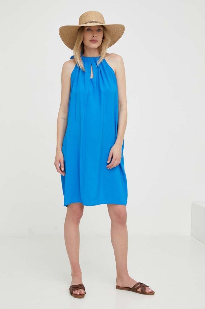 Сукня Answear Lab mini розкльошена колір блакитний (3277797)
