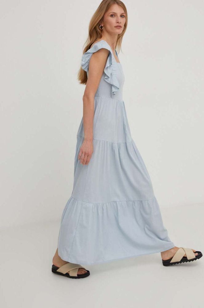 Сукня Answear Lab maxi розкльошена колір блакитний (3300949)