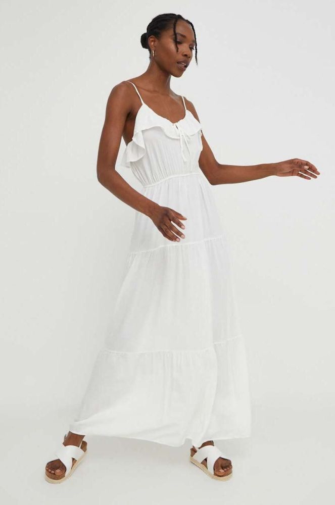 Сукня Answear Lab колір білий maxi розкльошена (3311486)