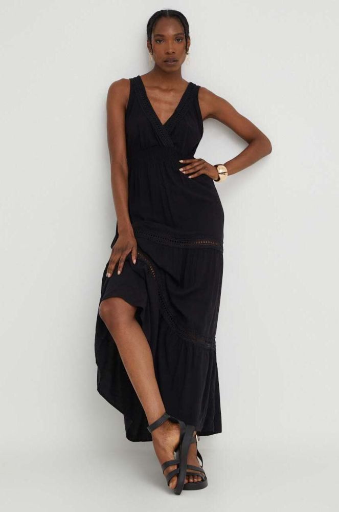 Сукня Answear Lab колір чорний maxi розкльошена (3311493)