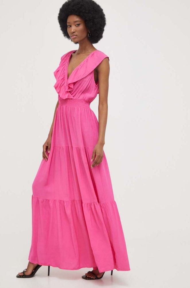 Сукня Answear Lab колір рожевий maxi розкльошена (3304541)