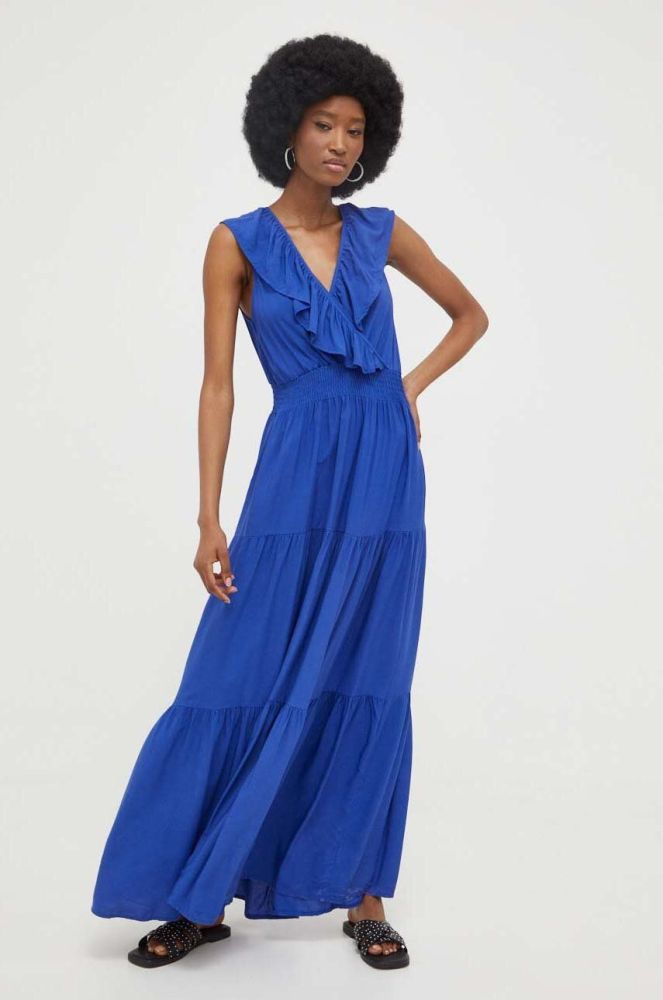 Сукня Answear Lab maxi розкльошена колір блакитний (3304498)