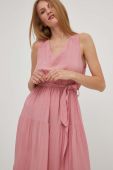 Сукня Answear Lab колір рожевий midi розкльошена (3300960)