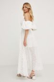 Бавовняна сукня Answear Lab колір білий maxi розкльошена (3326334)