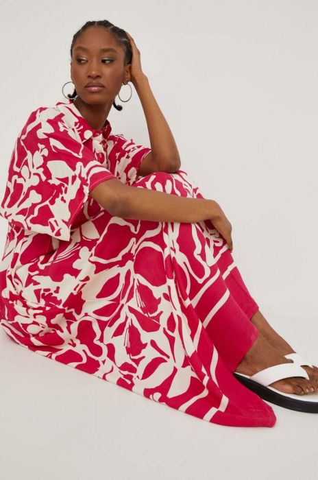 Сукня Answear Lab колір рожевий maxi розкльошена (3331214)