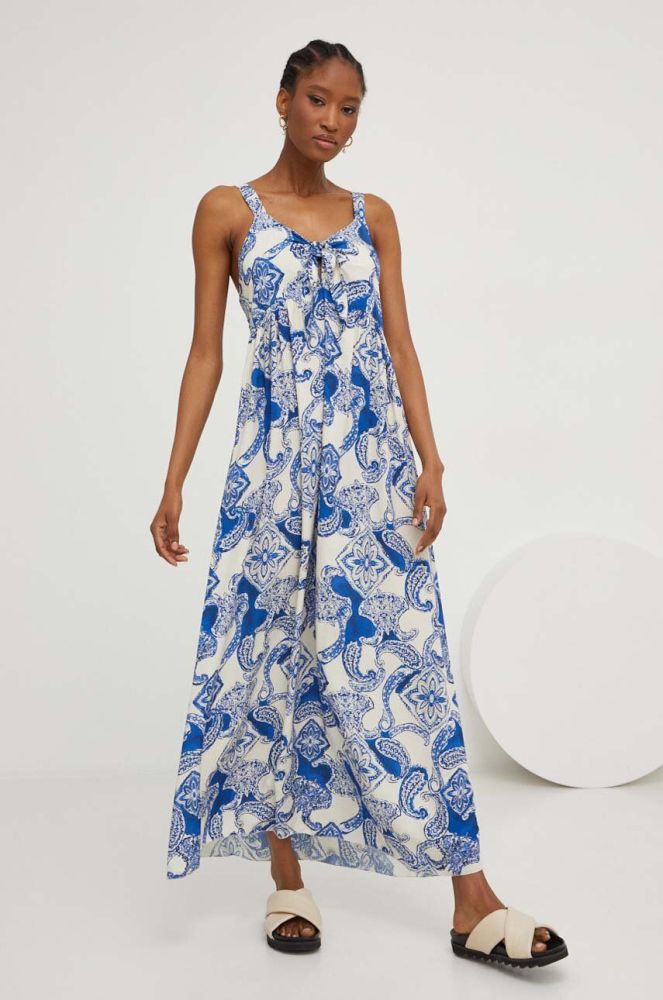 Сукня Answear Lab maxi розкльошена колір блакитний (3336516)