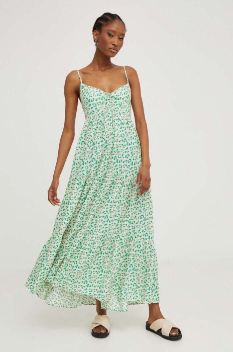 Сукня Answear Lab колір зелений maxi розкльошена (3333802)