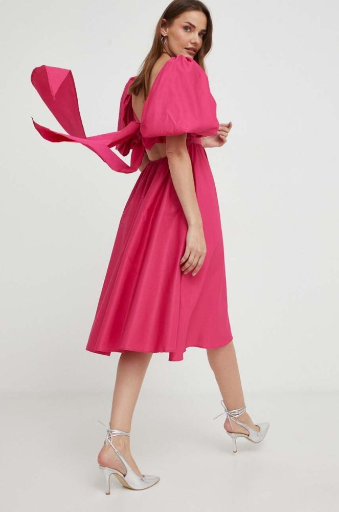 Сукня Answear Lab колір рожевий mini розкльошена (3374074)