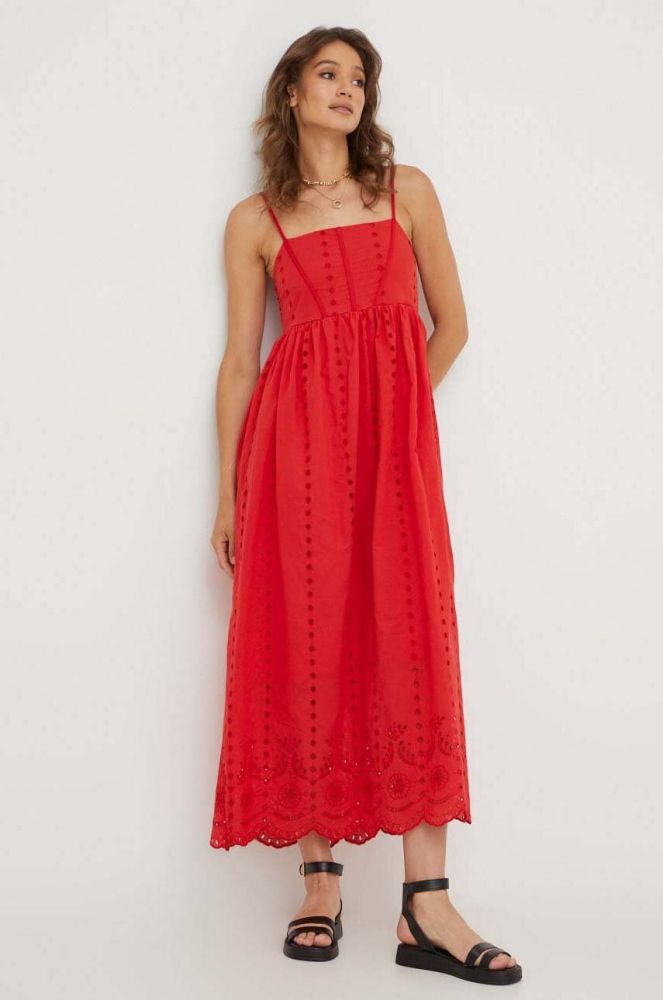 Сукня Answear Lab колір червоний maxi розкльошена (3352439)