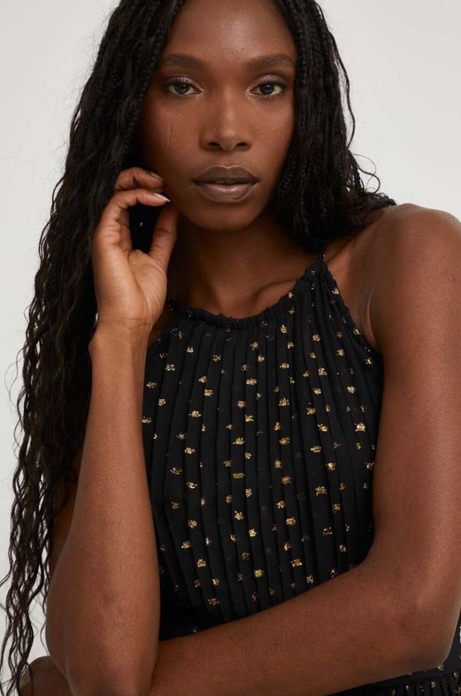 Сукня Lab колір чорний mini розкльошена (3478882) фото 5