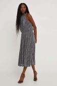 Сукня Answear Lab колір срібний midi розкльошена
