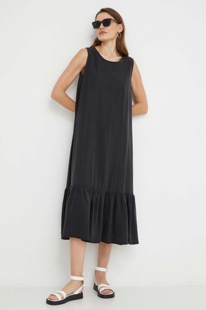 Сукня Answear Lab колір чорний midi розкльошена (3377372)