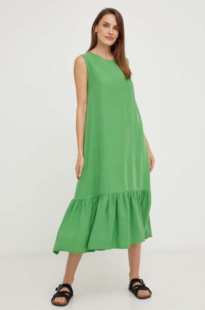 Сукня Answear Lab колір зелений midi пряма (3375810)
