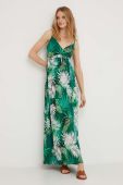 Бавовняна сукня Answear Lab колір зелений maxi розкльошена (3354992)